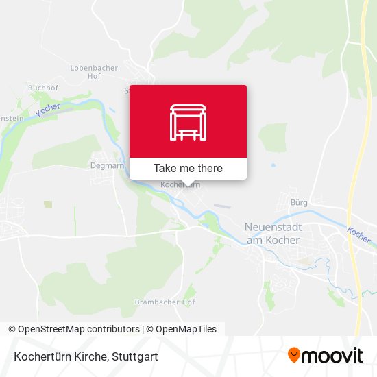 Kochertürn Kirche map