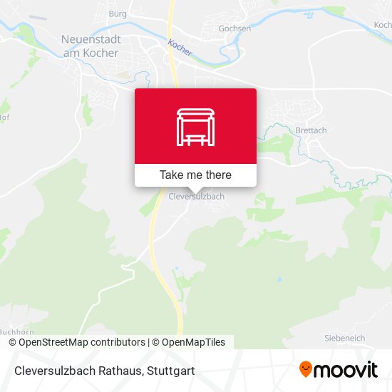 Cleversulzbach Rathaus map