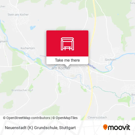 Карта Neuenstadt (K) Grundschule