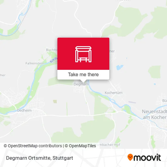 Карта Degmarn Ortsmitte