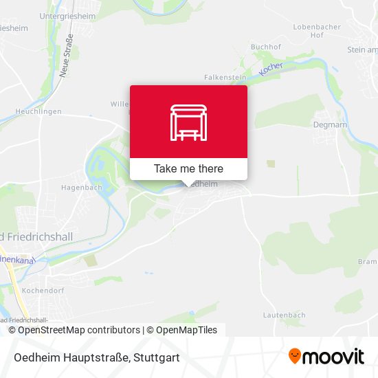 Oedheim Hauptstraße map