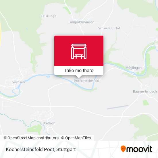 Карта Kochersteinsfeld Post