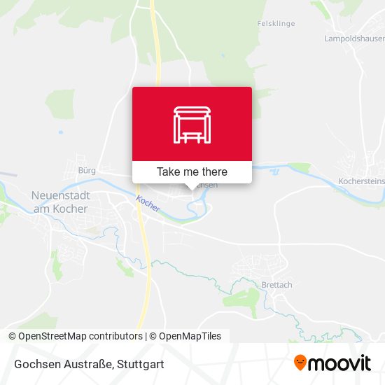 Gochsen Austraße map