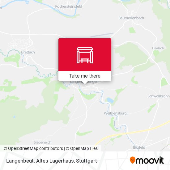 Langenbeut. Altes Lagerhaus map