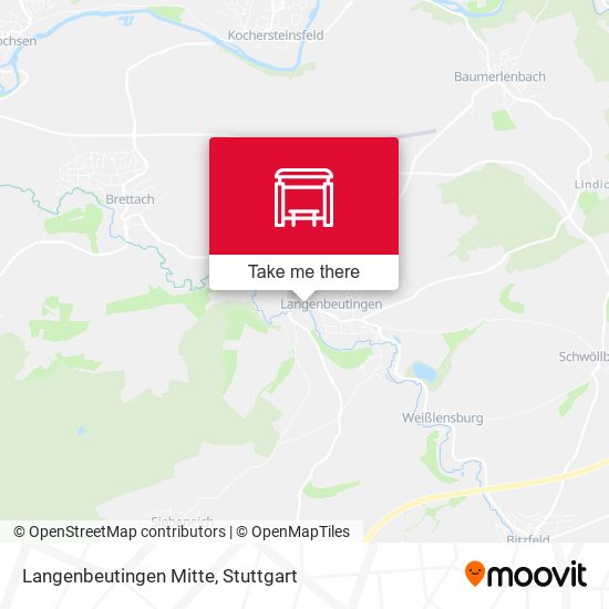 Langenbeutingen Mitte map