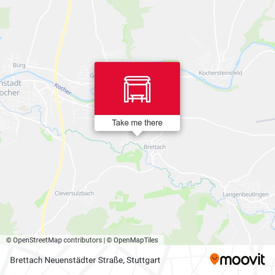 Brettach Neuenstädter Straße map