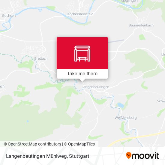 Карта Langenbeutingen Mühlweg