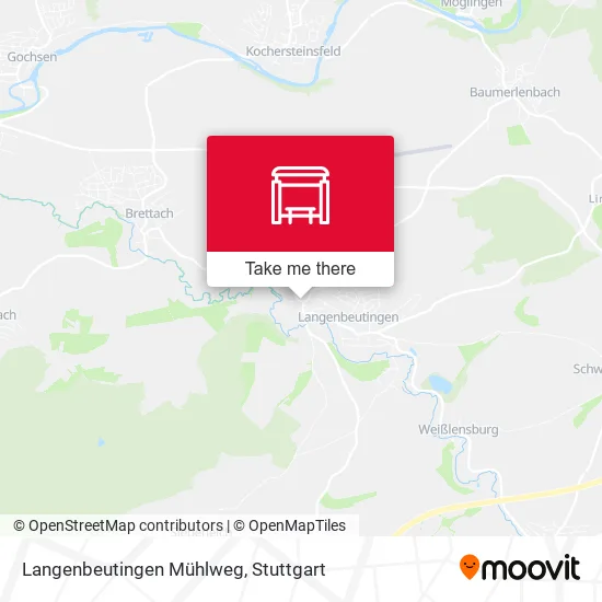 Карта Langenbeutingen Mühlweg