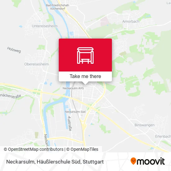 Карта Neckarsulm, Häußlerschule Süd