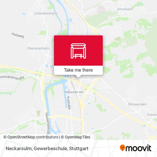 Neckarsulm, Gewerbeschule map