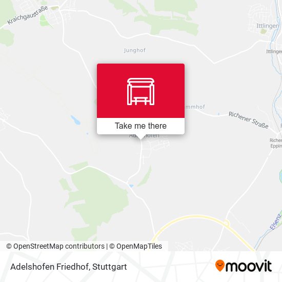 Adelshofen Friedhof map