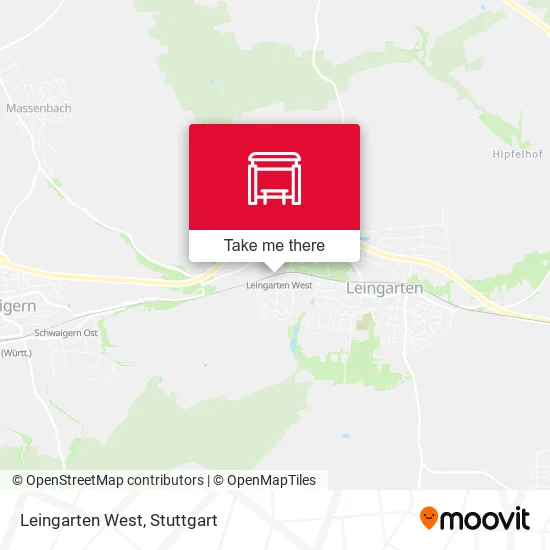 Leingarten West map