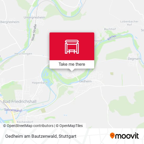 Oedheim am Bautzenwald map