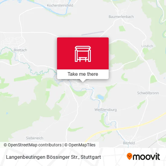 Карта Langenbeutingen Bössinger Str.