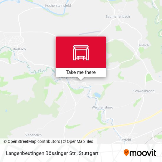 Карта Langenbeutingen Bössinger Str.