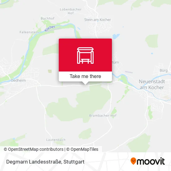 Карта Degmarn Landesstraße