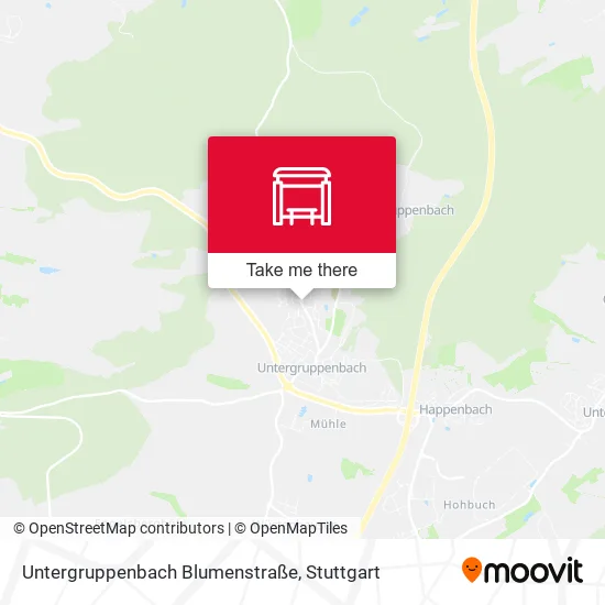 Карта Untergruppenbach Blumenstraße