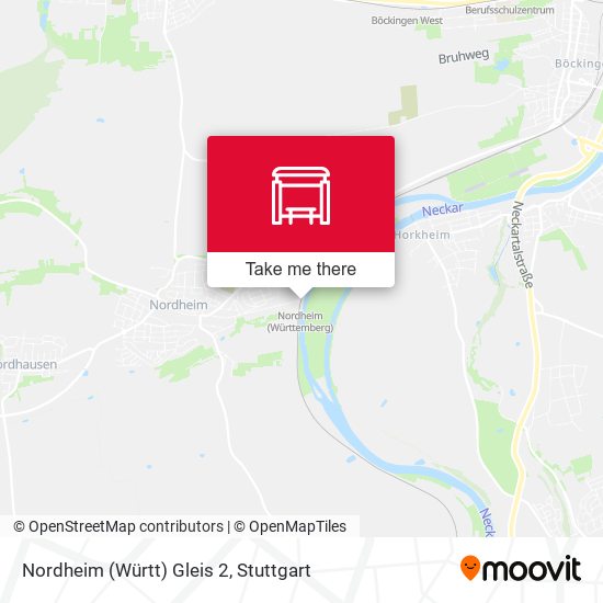 Nordheim (Württ) Gleis 2 map