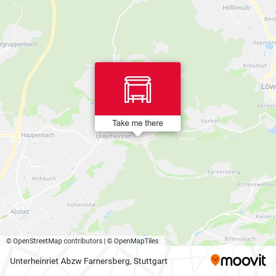 Unterheinriet Abzw Farnersberg map