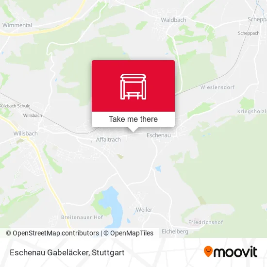 Карта Eschenau Gabeläcker