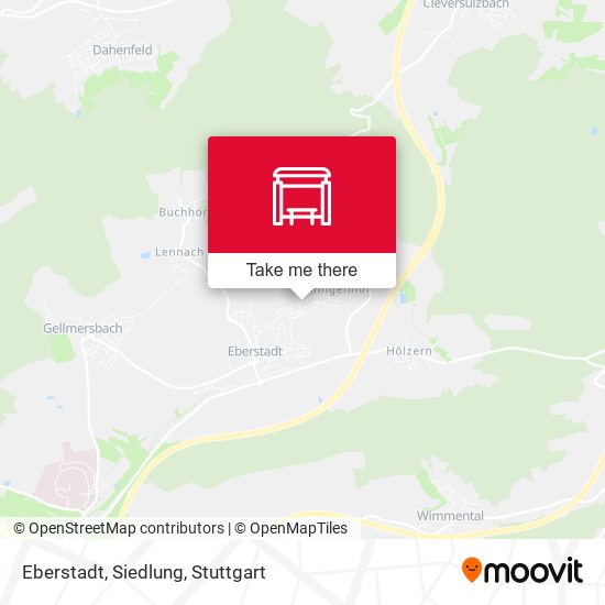 Карта Eberstadt, Siedlung