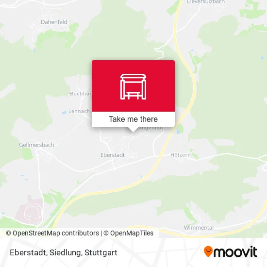 Карта Eberstadt, Siedlung