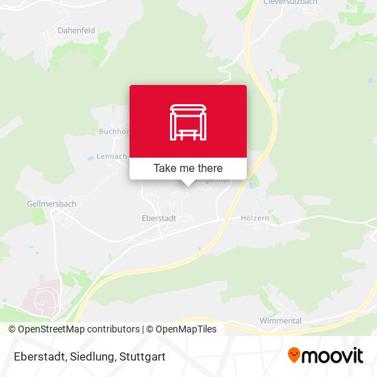 Карта Eberstadt, Siedlung