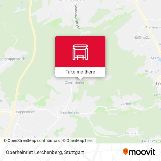 Карта Oberheinriet Lerchenberg