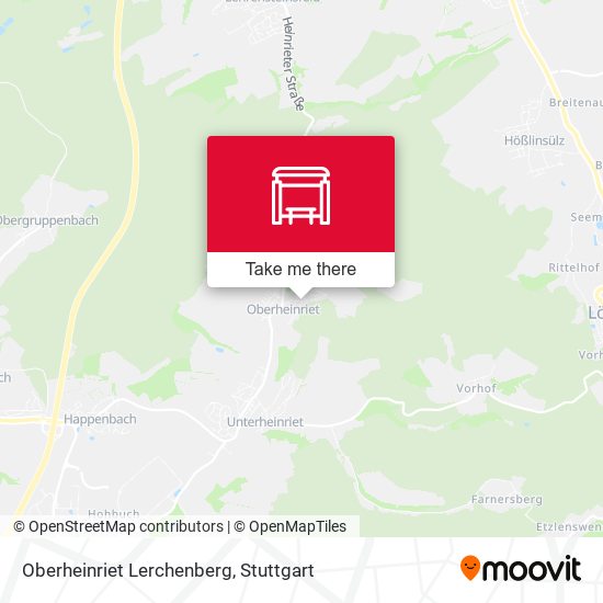 Oberheinriet Lerchenberg map