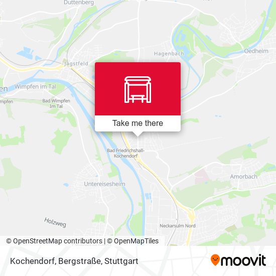 Kochendorf, Bergstraße map