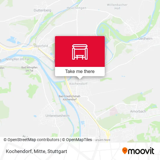Карта Kochendorf, Mitte