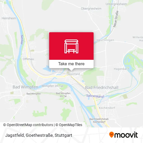 Карта Jagstfeld, Goethestraße