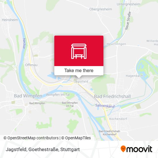 Jagstfeld, Goethestraße map