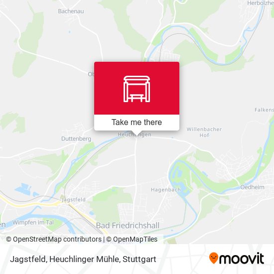 Карта Jagstfeld, Heuchlinger Mühle