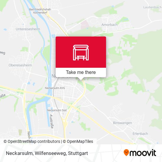 Neckarsulm, Wilfenseeweg map