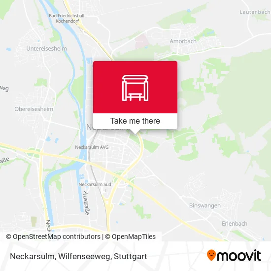 Neckarsulm, Wilfenseeweg map
