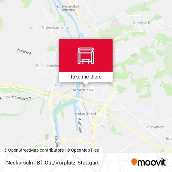 Карта Neckarsulm, Bf. Ost/Vorplatz