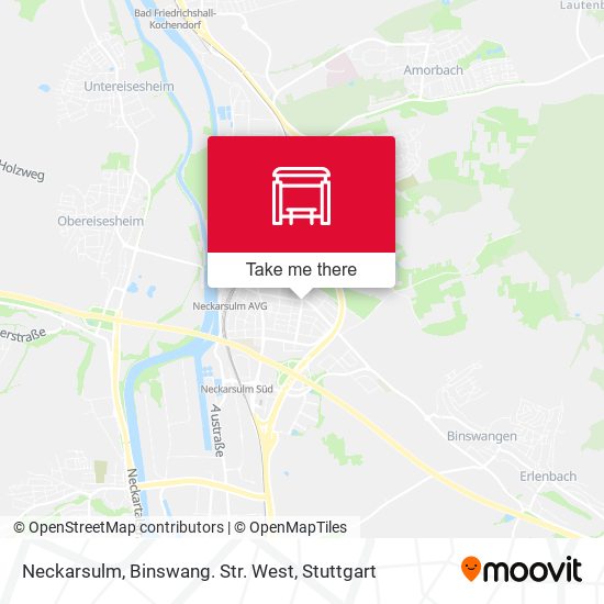 Neckarsulm, Binswang. Str. West map