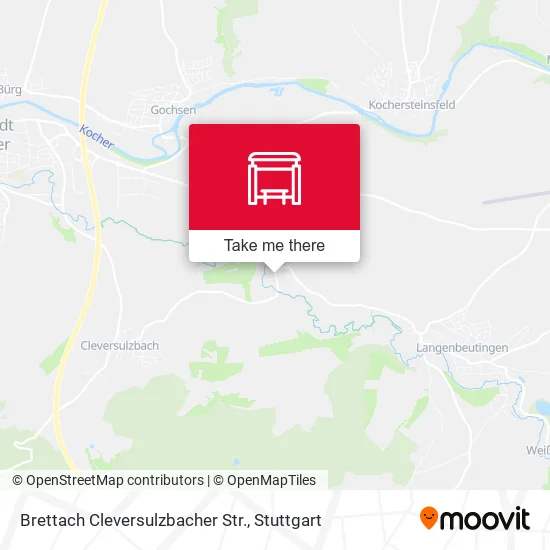 Карта Brettach Cleversulzbacher Str.