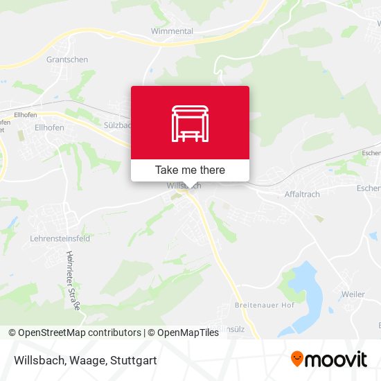 Карта Willsbach, Waage
