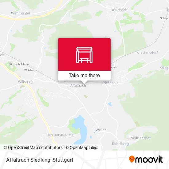 Карта Affaltrach Siedlung