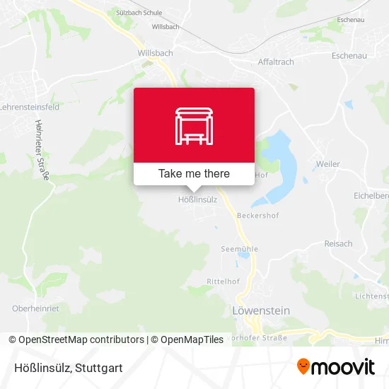 Карта Hößlinsülz