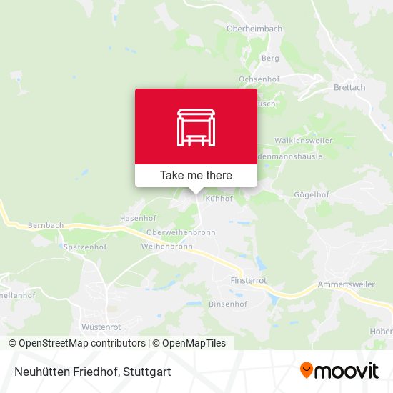 Neuhütten Friedhof map