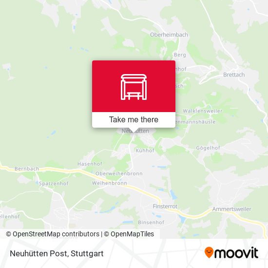 Neuhütten Post map