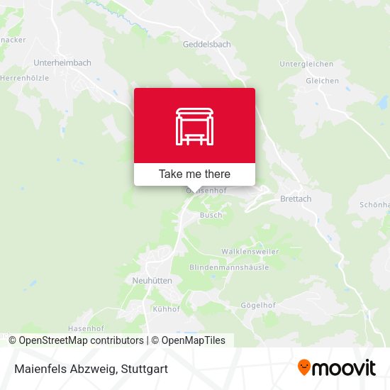 Maienfels Abzweig map
