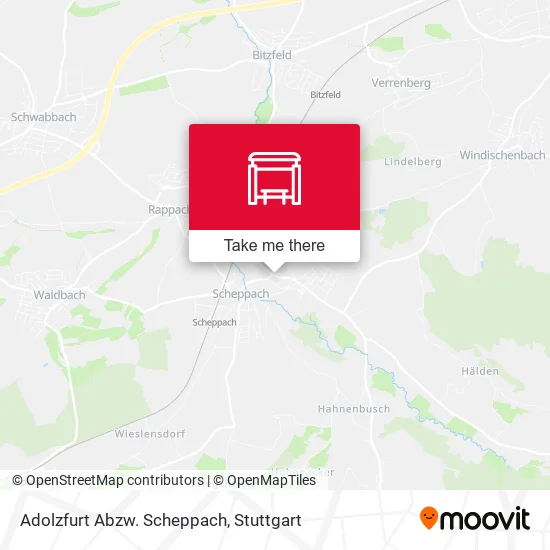 Карта Adolzfurt Abzw. Scheppach