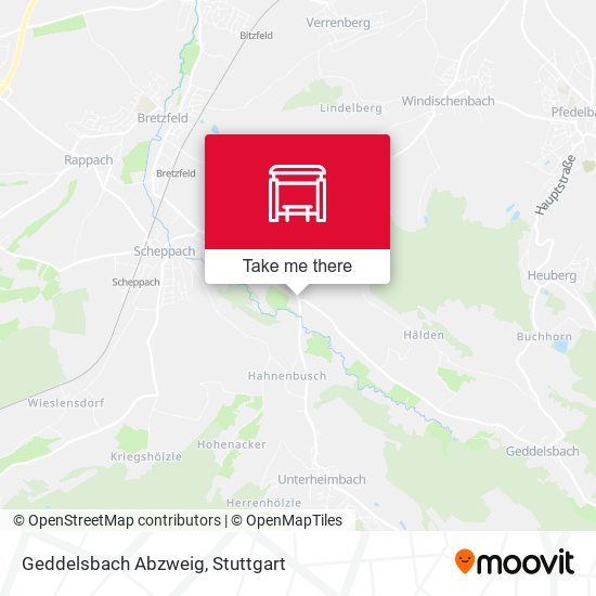 Карта Geddelsbach Abzweig