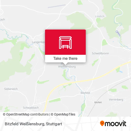 Карта Bitzfeld Weißlensburg