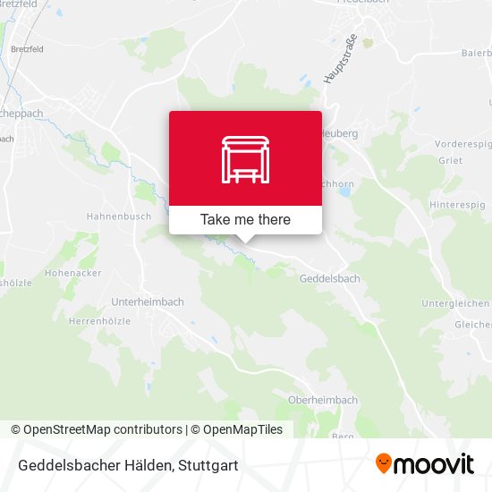 Geddelsbacher Hälden map