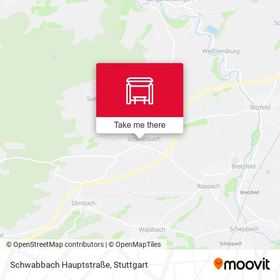 Schwabbach Hauptstraße map